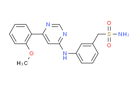 SL12913 | 1073485-20-7 | (3-(6-(2-甲氧基苯基)嘧啶-4-基氨基)苯基)甲烷磺酰胺