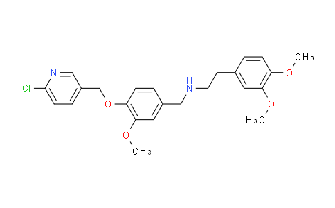 SL12935 | 1052532-15-6 | N-(4-((6-chloropyridin-3-yl)methoxy)-3-methoxybenzyl)-2-(3,4-dimethoxyphenyl)ethanamine