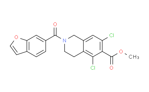 SL12979 | 851784-92-4 | methyl 2-(benzofuran-6-carbonyl)-5,7-dichloro-1,2,3,4-tetrahydroisoquinoline-6-carboxylate