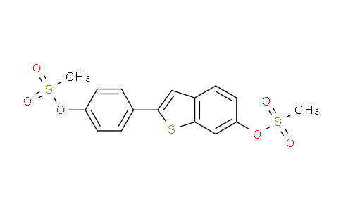 SL13053 | 84449-65-0 | 4-(6-(methylsulfonyloxy)benzo[b]thiophen-2-yl)phenyl methanesulfonate