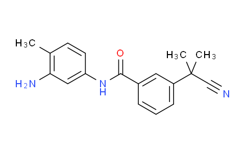 SL13132 | 872090-71-6 | N-(3-amino-4-methylphenyl)-3-(2-cyanopropan-2-yl)benzamide