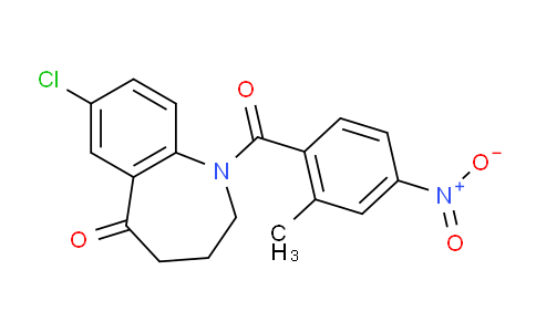 SL13161 | 137982-91-3 | 7-氯-1,2,3,4-四氢-1-(2-甲基-4-硝基苯甲酰基)-5H-1-苯并氮杂卓-5-酮