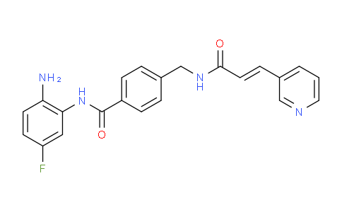 SL13192 | 743420-02-2 | N-(2-氨基-5-氟苯基)-4-(N-(3-吡啶丙烯酰基)氨甲基)苯甲酰胺