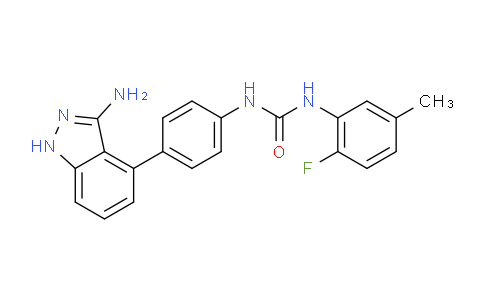 SL13490 | 796967-16-3 | 1-(4-(3-amino-1H-indazol-4-yl)phenyl)-3-(2-fluoro-5-methylphenyl)urea