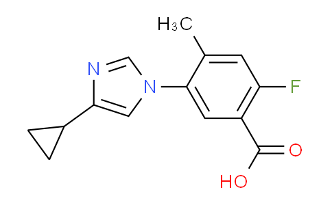 SL13561 | 1448508-47-1 | 5-(4-环丙基-1H-咪唑-1-基)-2-氟-4-甲基苯甲酸