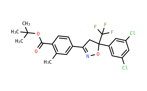 BF12625 | 1164268-79-4 | 4-[5-(3,5-Dichlorophenyl)-5-trifluoromethyl-4,5-dihydroisoxazol-3-YL]-2-methylbenzoic acid tert-butyl ester