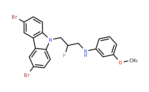 FM27647 | 1235481-90-9 | 3,6-Dibromo-beta-fluoro-N-(3-methoxyphenyl)-9H-carbazole-9-propanamine