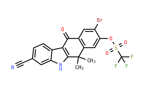 OF26541 | 1256579-48-2 | 	9-broMo-3-cyano-6,6-diMethyl-11-oxo-6,11-dihydro-5H-benzo[b]carbazol-8-yl trifluoroMethanesulfonate