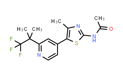 1357476-68-6 | N-(4-methyl-5-(2-(1,1,1-trifluoro-2-methylpropan-2-YL)pyridin-4-YL)thiazol-2-YL)acetamide
