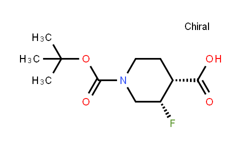 1628475-90-0 | Cis-1-(tert-butoxycarbonyl)-3-fluoropiperidine-4-carboxylic acid