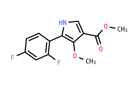 BF12747 | 1902955-29-6 | 5-(2,4-二氟苯基)-4-甲氧基-1H-吡咯-3-羧酸甲酯