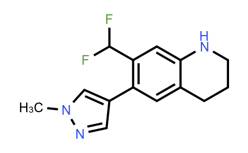 1904651-39-3 | 7-(二氟甲基)-6-(1-甲基-1H-吡唑-4-基)-1,2,3,4-四氢喹啉;7-(二氟甲基)-6-(1-甲基-4-吡唑基)-1,2,3,4-四氢喹啉