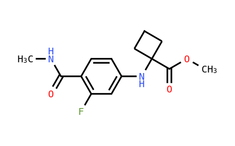 BF12855 | 2227589-23-1 | 1-((3-氟-4-(甲基氨基甲酰基)苯基)氨基)环丁烷羧酸甲酯