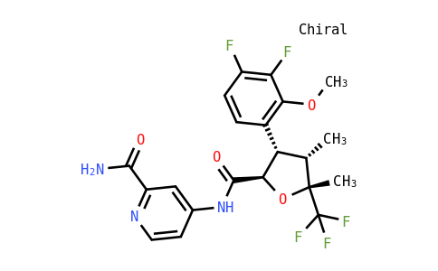 OF26530 | 2649467-58-1 | 2-Pyridinecarboxamide, 4-[[[(2R,3S,4S,5R)-3-(3,4-difluoro-2-methoxyphenyl)tetrahydro-4,5-dimethyl-5-(trifluoromethyl)-2-furanyl]carbonyl]amino]-