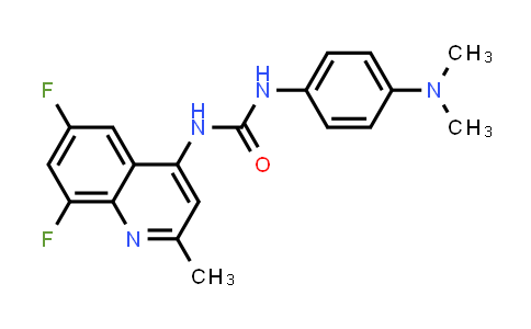 288150-92-5 | N-(6,8-difluoro-2-methyl-4-quinolinyl)-n'-[4-(dimethylamino)phenyl]urea