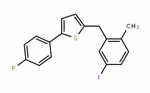 898566-17-1 | 2-(4-fluorophenyl)-5-[(5-iodo-2-methylphenyl)methyl]thiophene