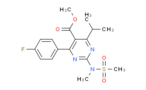 289042-11-1 | Methyl-4-(4-fluorphenyl)-6-isopropyl-2-[(N-methyl-N-methylsulfonyl)amino]pyrimidin-5-carboxylat