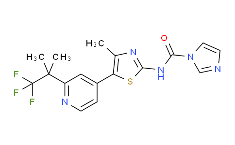 1357476-70-0 | N-(4-Methyl-5-(2-(1,1,1-trifluoro-2-Methylpropan-2-yl)pyridin-4-yl)thiazol-2-yl)-1H-iMidazole-1-carboxaMide