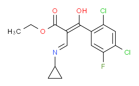 86483-53-6 | ethyl (Z)-2-(cyclopropyliminomethyl)-3-(2,4-dichloro-5-fluorophenyl)-3-hydroxyprop-2-enoate