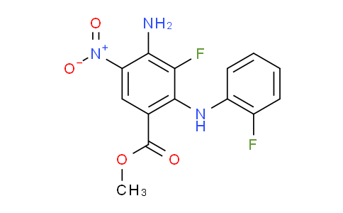 606143-94-6 | Methyl 4-amino-3-fluoro-2-((2-fluorophenyl)amino)-5-nitrobenzoate