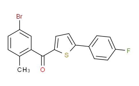 1132832-75-7 | (5-Bromo-2-methylphenyl)[5-(4-fluorophenyl)-2-thienyl]methanone