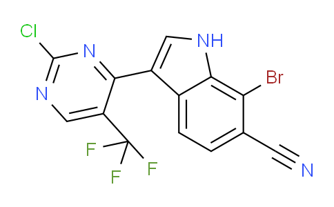 2173193-93-4 | 7-溴-3-(2-氯-5-(三氟甲基)嘧啶-4-基)-1H-吲哚-6-腈