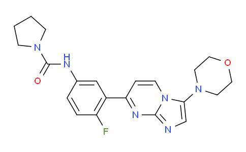 2080410-41-7 | N-(4-氟-3-(3-吗啉代咪唑并[1,2-a]嘧啶-7-基)苯基)吡咯烷-1-甲酰胺