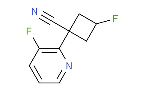 1344145-38-5 | cis-3-fluoro-1-(3-fluoropyridin-2-yl)cyclobutane-1-carbonitrile