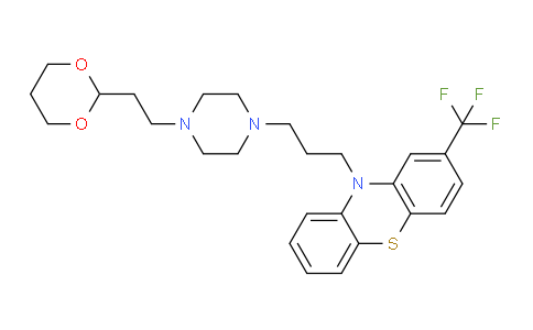 16498-21-8 | 10-(3-(4-(2-(1,3-Dioxan-2-yl)ethyl)piperazin-1-yl)propyl)-2-(trifluoromethyl)-10H-phenothiazine