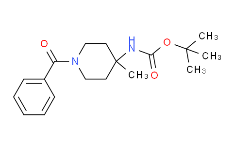 1262787-56-3 | tert-Butyl-1-benzoyl-4-methylpiperidin-4-ylcarbamat