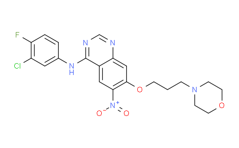 267243-64-1 | N-(3-chloro-4-fluorophenyl)-7-(3-morpholinopropoxy)-6-nitroquinazolin-4-amine