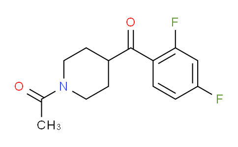 25519-77-1 | 1-ACETYL-4-(2,4-DIFLUOROBENZOYL)PIPERIDINE