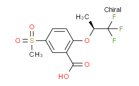845616-82-2 | (S)-5-(甲基磺酰基)-2-(1,1,1-三氟丙-2-基氧基)苯甲酸