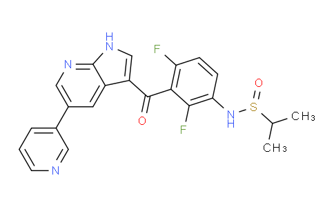 918505-61-0 | N-(2,4-二氟-3-(5-(吡啶-3-基)-1H-吡咯并[2,3-b]-吡啶-3-羰基)苯基)丙烷-2-亚磺酰胺