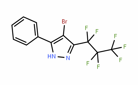 82633-52-1 | 4-Bromo-3-(heptafluoroprop-1-yl)-5-(phenyl)pyrazole