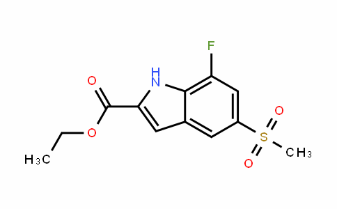 849035-83-2 | Ethyl 7-fluoro-5-(methylsulphonyl)-1H-indole-2-carboxylate