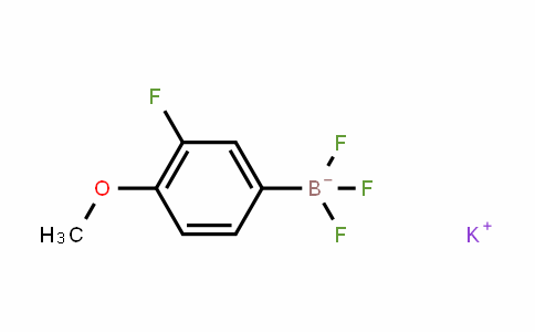 850623-62-0 | Potassium (3-fluoro-4-methoxyphenyl)trifluoroborate