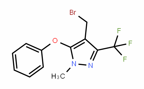 912569-72-3 | 4-(Bromomethyl)-1-methyl-5-phenoxy-3-(trifluoromethyl)-1H-pyrazole