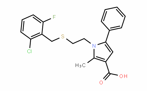 306936-24-3 | 1-{2-[(2-chloro-6-fluorobenzyl)thio]ethyl}-2-methyl-5-phenyl-1H-pyrrole-3-carboxylic acid