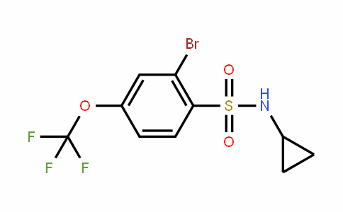 957062-79-2 | 2-Bromo-N-cyclopropyl-4-(trifluoromethoxy)benzenesulphonamide
