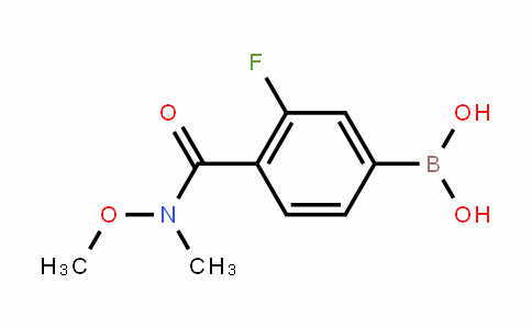 913835-59-3 | 3-Fluoro-4-(N-methoxy-N-methylcarbamoyl)benzeneboronic acid