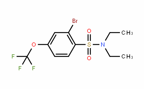 957062-75-8 | N,N-DIETHYL 2-BROMO-4-TRIFLUOROMETHOXYBENZENESULFONAMIDE