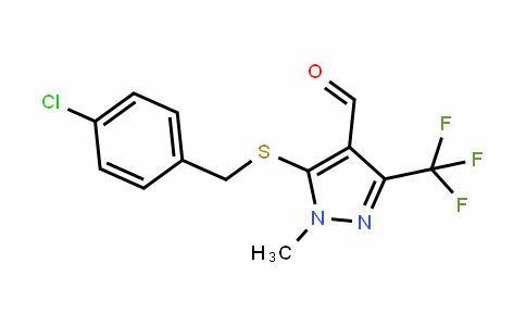 321553-32-6 | 5-[(4-Chlorobenzyl)thio]-1-methyl-3-(trifluoromethyl)-1H-pyrazole-4-carboxaldehyde