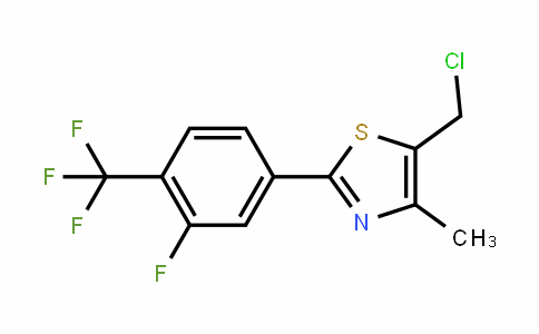 317319-33-8 | 5-(Chloromethyl)-2-[3-fluoro-4-(trifluoromethyl)phenyl]-4-methyl-1,3-thiazole