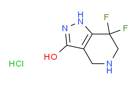 1421270-62-3 | 7,7-difluoro-4,5,6,7-tetrahydro-1H-pyrazolo[4,3-c]pyridin-3-ol hydrochloride