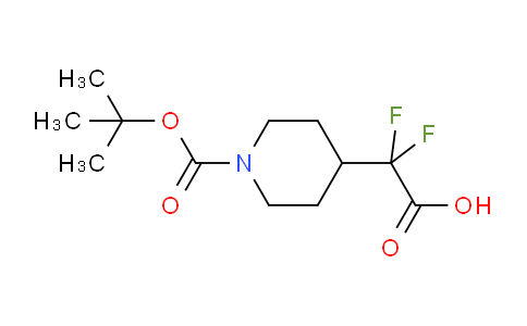 1258638-62-8 | 2-(1-(tert-butoxycarbonyl)piperidin-4-yl)-2,2-difluoroacetic acid