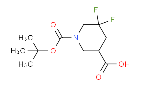 1255666-86-4 | 1-(tert-butoxycarbonyl)-5,5-difluoropiperidine-3-carboxylic acid