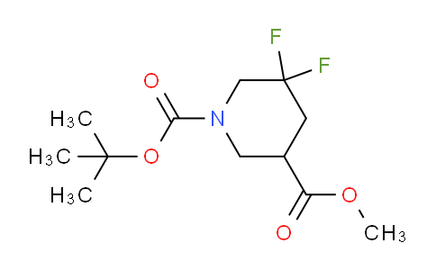 1255667-06-1 | 1-tert-butyl 3-methyl 5,5-difluoropiperidine-1,3-dicarboxylate