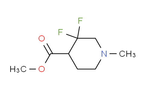 1552636-16-4 | 4-Piperidinecarboxylic acid, 3,3-difluoro-1-methyl-, methyl ester