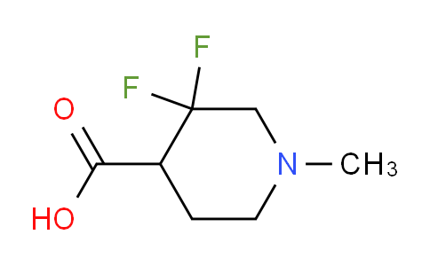 1550967-66-2 | 4-Piperidinecarboxylic acid, 3,3-difluoro-1-methyl-